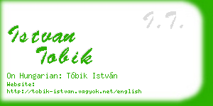 istvan tobik business card
